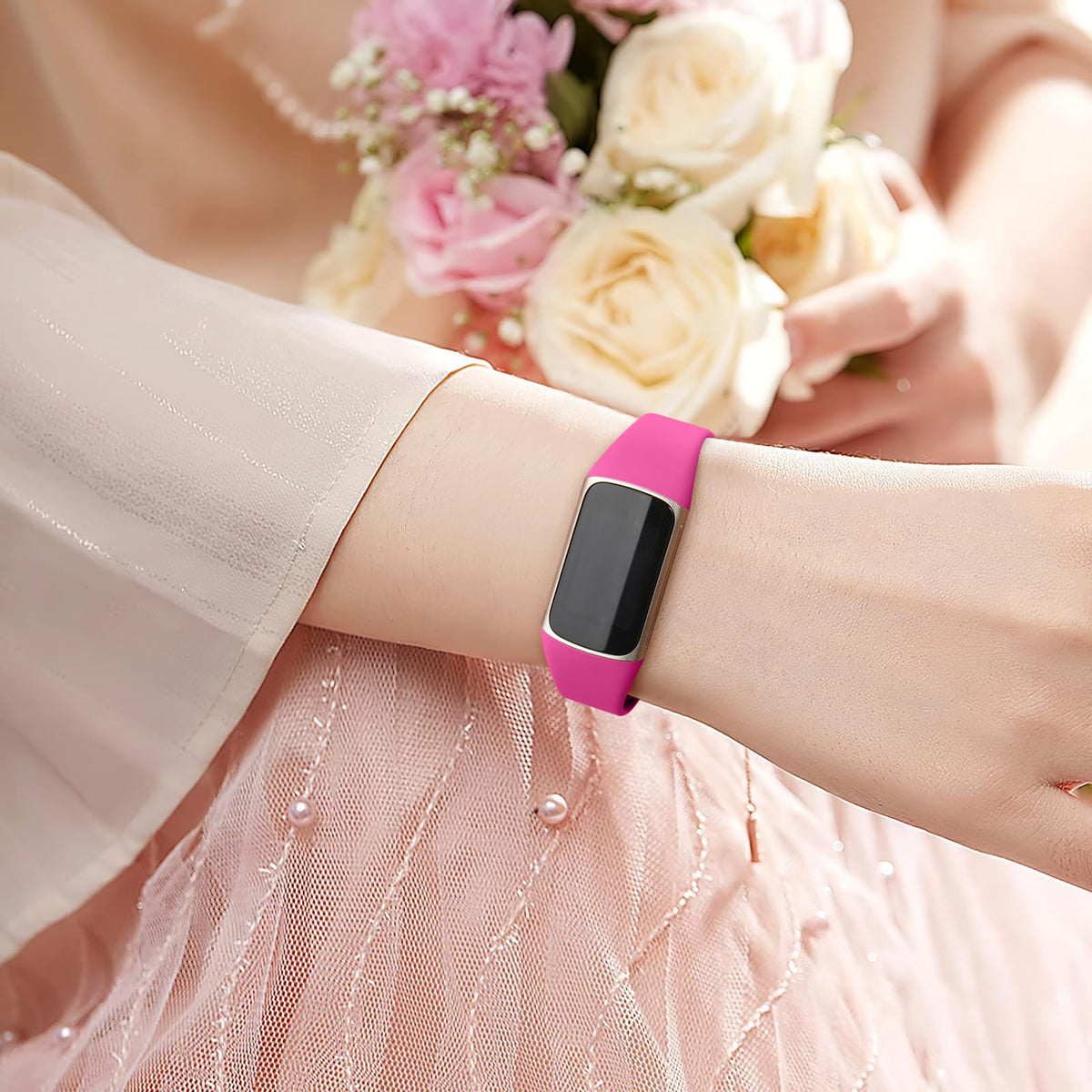 Maledan Charge 5/6 orange slim band stylish with secure fit for gym