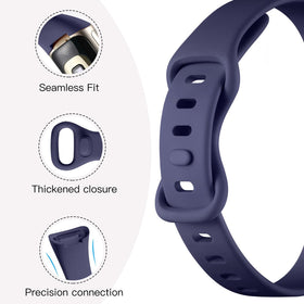 Maledan Charge 5/6 navy silicone band for everyday wear