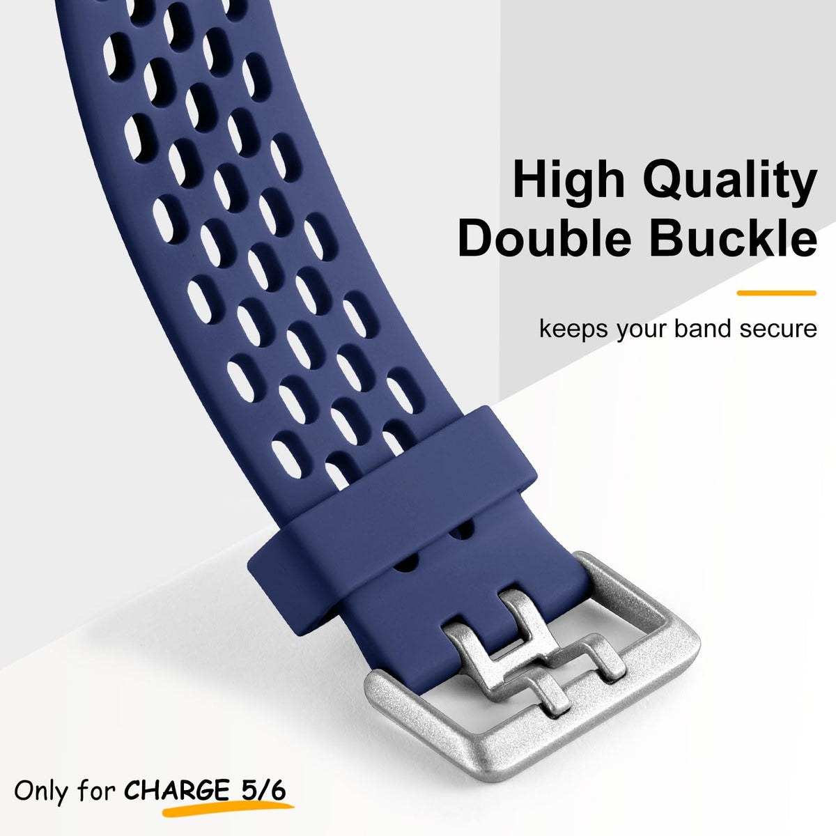 Maledan band close-up highlighting strap buckle and notch stability.