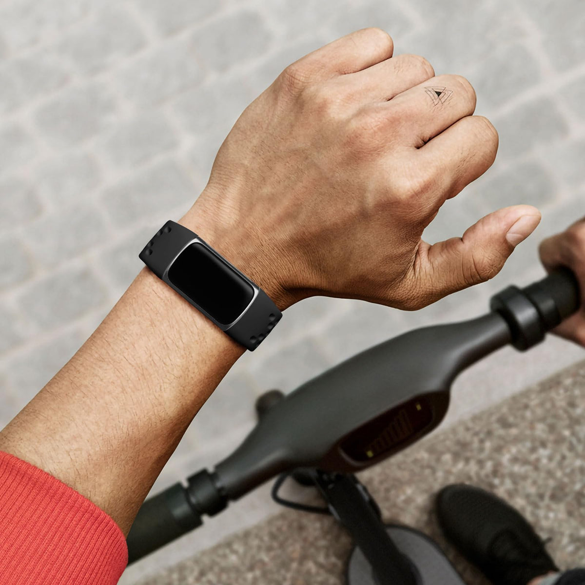 Maledan elastomer material shown, breathable and sweat resistant