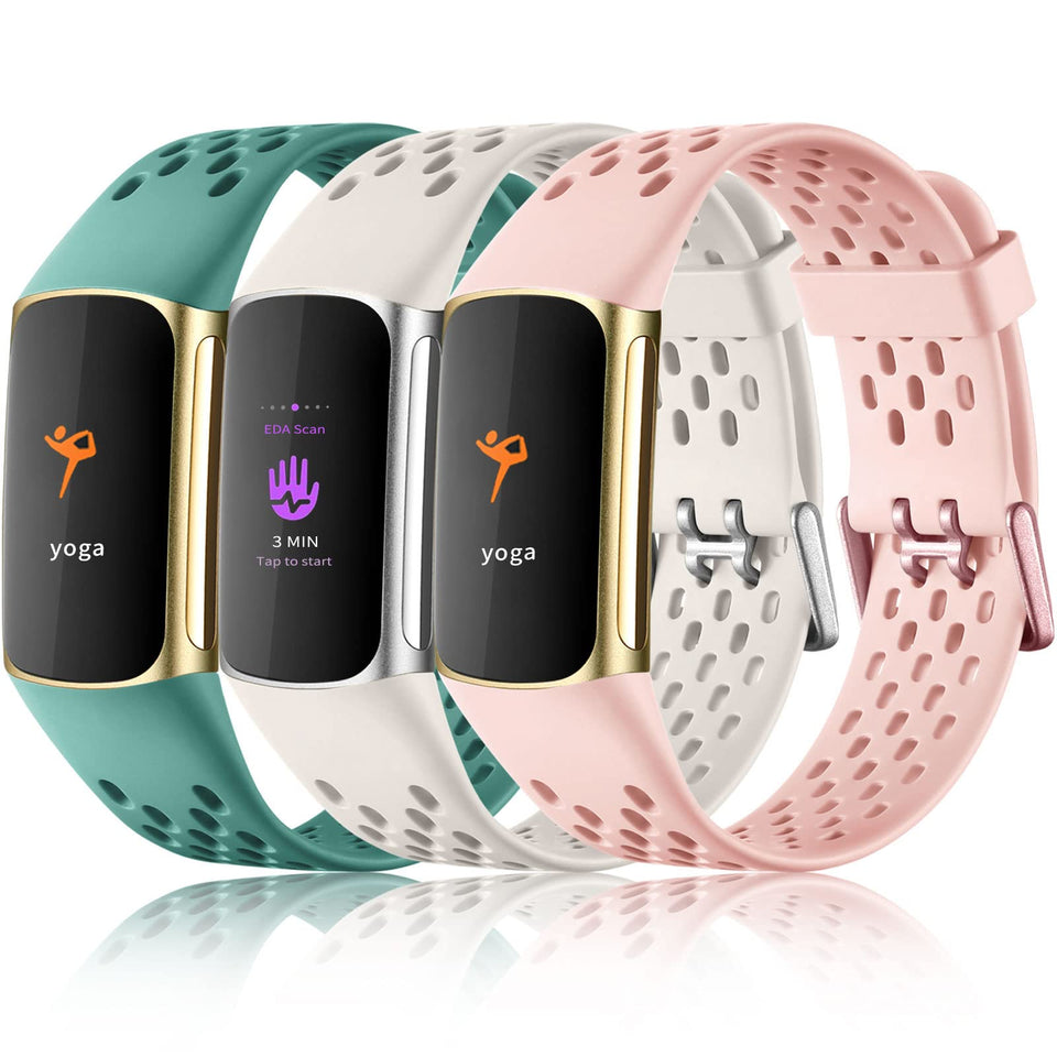 Maledan Charge 5/6 pink sport band close-up, breathable and sweat-resistant for daily workouts.