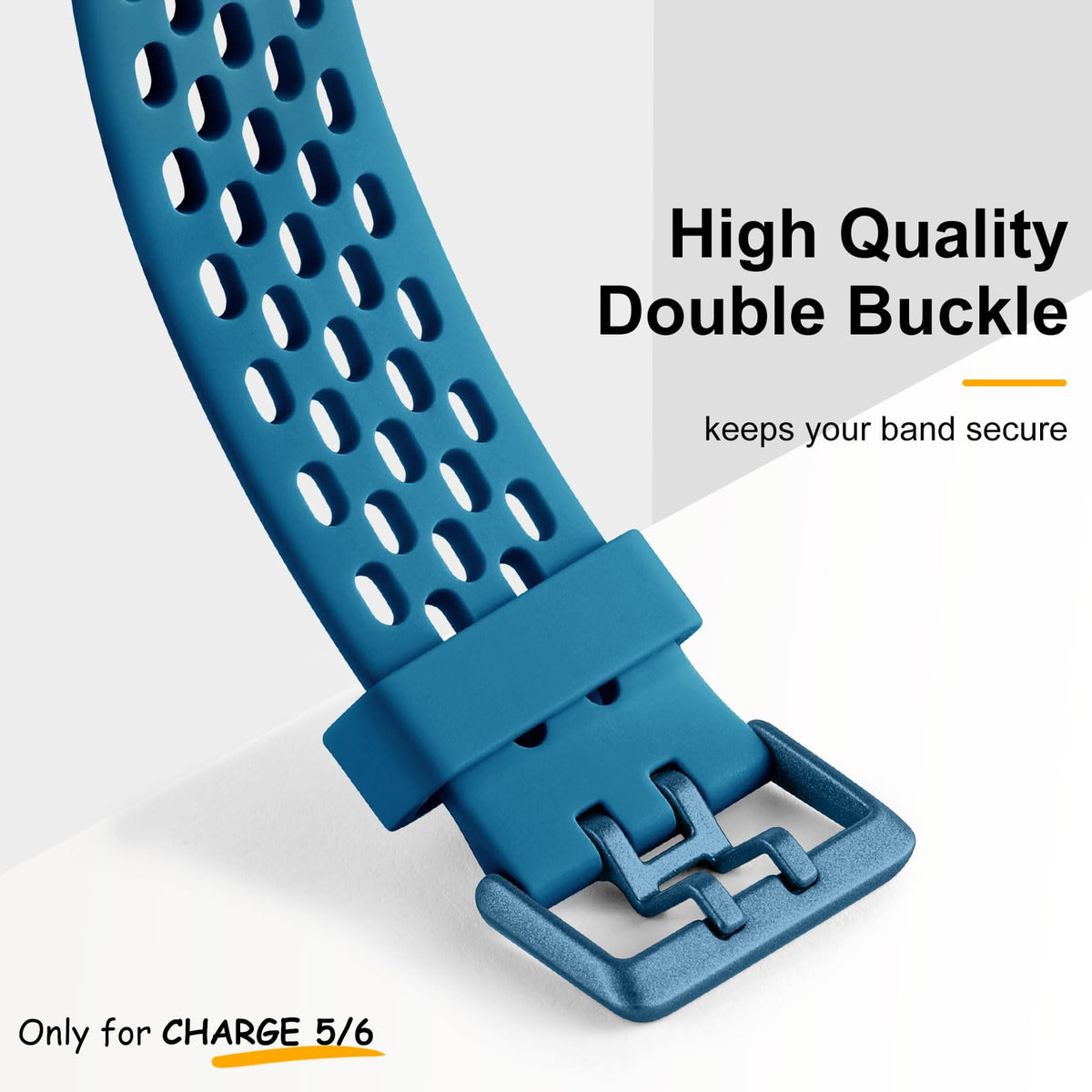 Maledan Charge 5 green band close-up highlighting lightweight, sweat-wicking material for active wear