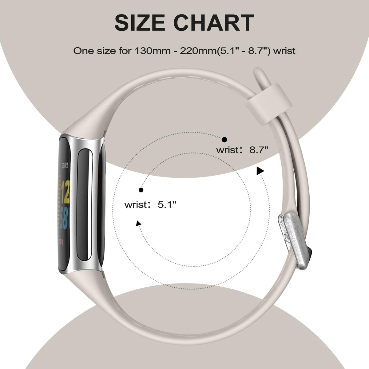 Maledan Charge 6 band on wrist during activity illustrating secure fit in motion