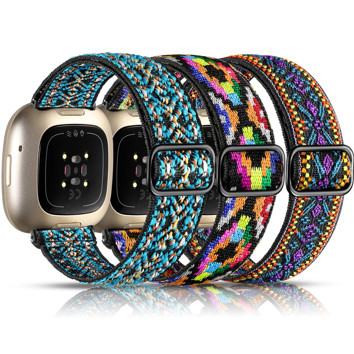 Maledan elastic band on Versa 3 and Sense for a secure, comfortable wear