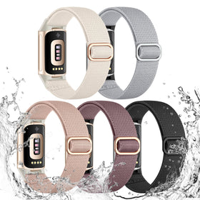 Maledan elastic band on the wrist showcases soft waterproof nylon for all-day comfort.