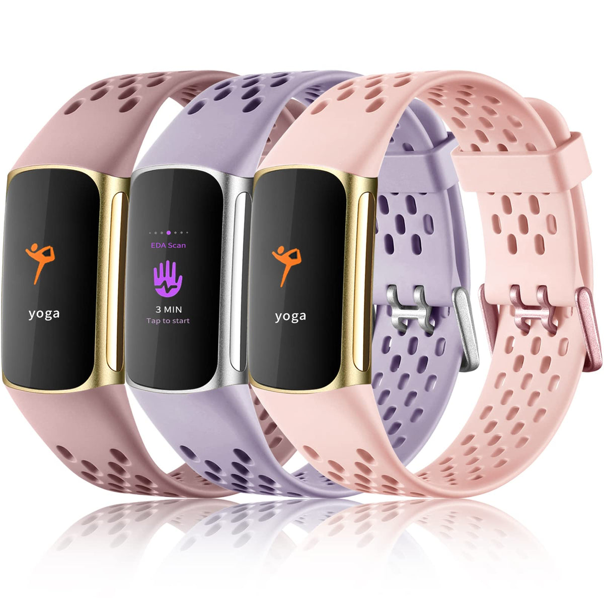 Maledan Fitbit Charge 5/6 compatible band shows secure connection