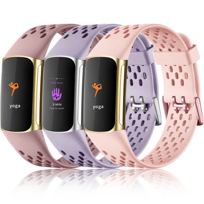 Maledan Fitbit Charge 5/6 compatible band shows secure connection