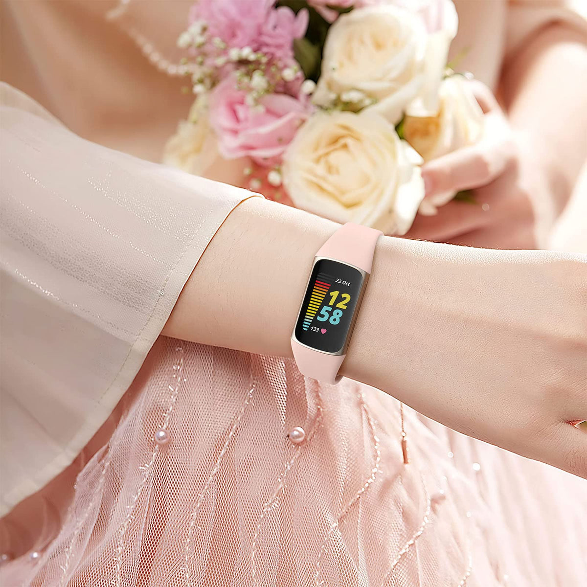 Maledan slim band closeup shows soft silicone texture for skin comfort.