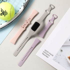 Maledan gray band for Fitbit Charge 6 blends with workout outfits.