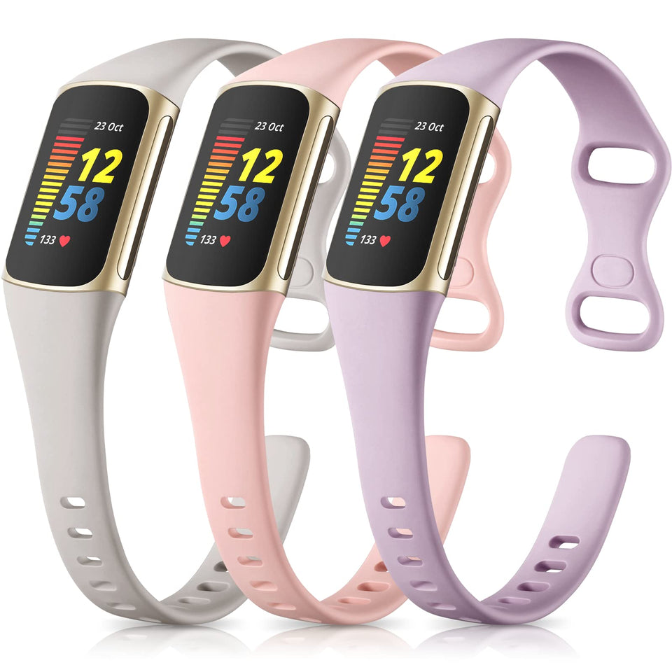 Maledan pink slim band for Fitbit Charge 6 offers lightweight daily wear.