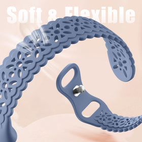 Maledan lilac flower hollow cutout close-up enhances Fitbit Charge 6 style