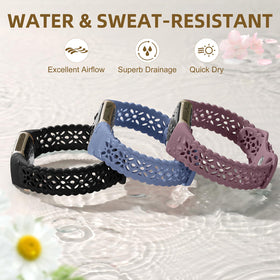 Maledan secure connectors lock firmly, reducing loss risk on Fitbit Charge 5