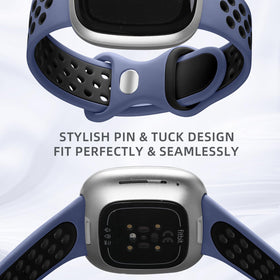 Maledan sport band for Versa 4 close-up, breathable quick-dry design.