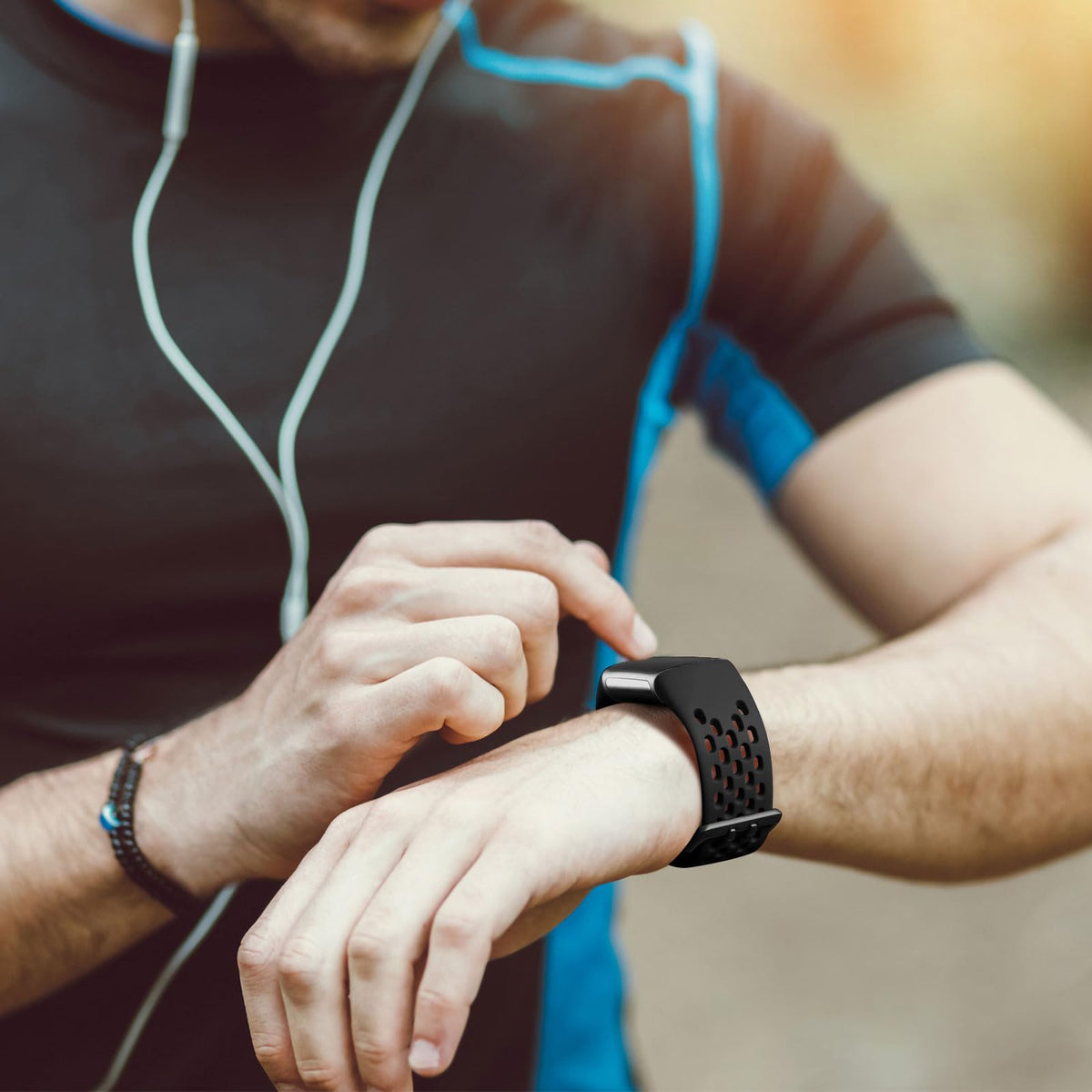 Maledan waterproof sweatproof band ideal for gym and swimming.