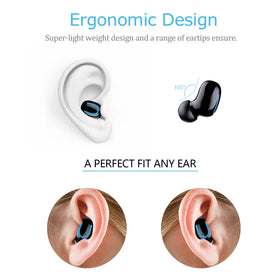 MALIHOO Q30 earbud worn in-ear for comfortable all-day wear