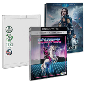 MALKO Blu-ray slipcover with top and bottom locking tabs for secure protection