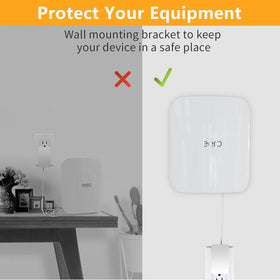 High-quality ABS plastic Mamerry wall mount supports eero Pro 7 securely.