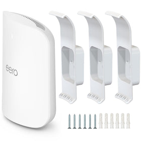 Mamerry eero Max 7 wall mount front view for clutter-free setup.