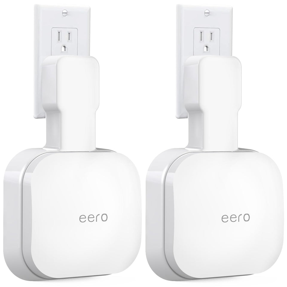 Mamerry eero Pro 6e wall mount 2-pack keeps cables tidy and frees desk space