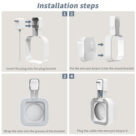 Mamerry eero Pro 6e wall mount offers tool-free installation and quick setup.