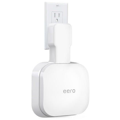 Mamerry eero Pro 6e wall mount vertical bracket keeps router elevated and cables tidy.