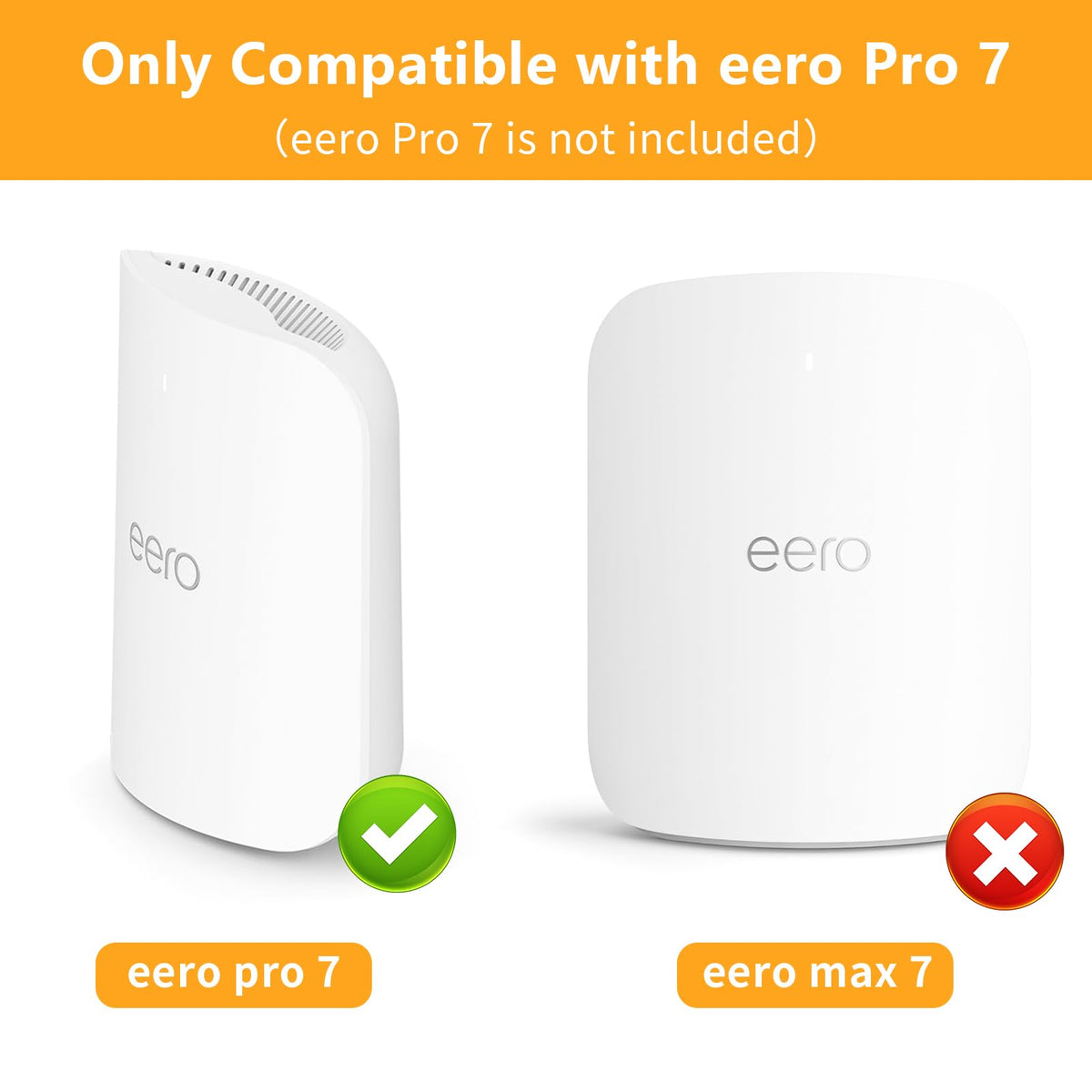 Clean cable management with Mamerry wall mount for eero Pro 7.