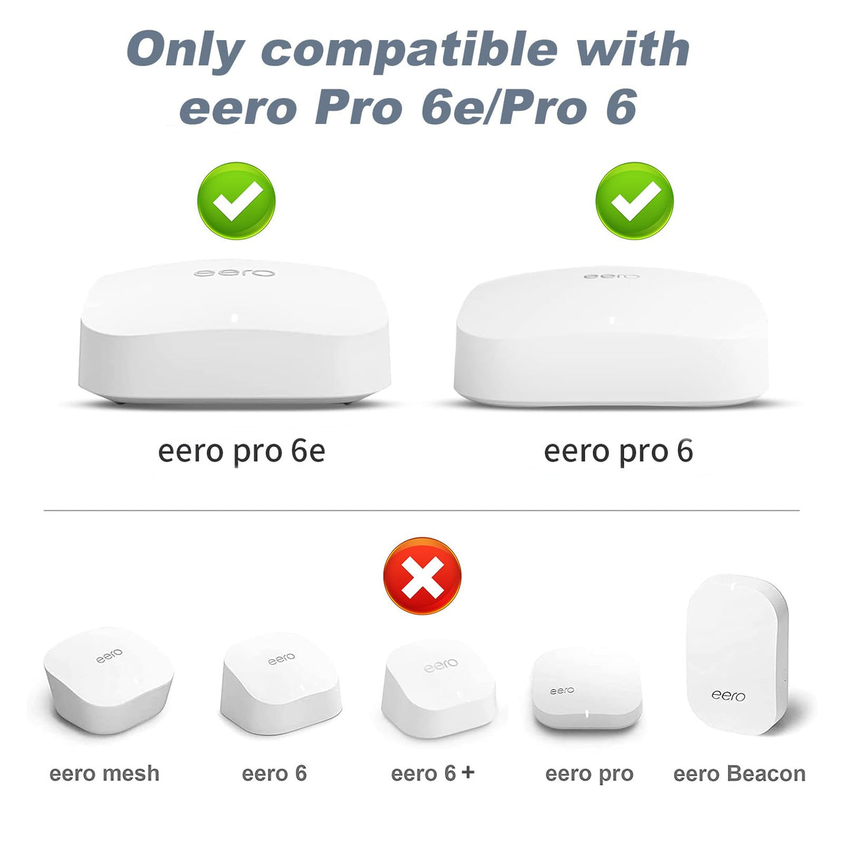 Mamerry eero wall mount installed on wall to save space