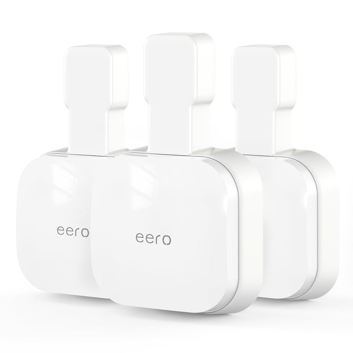 Mamerry mount front view holding eero 7, saves desk space
