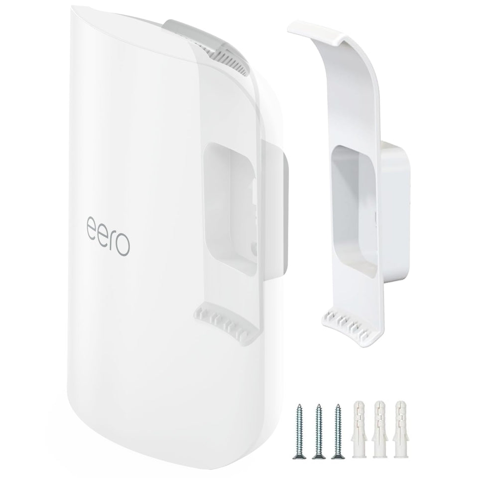 Mamerry wall mount bracket for eero Pro 7 keeps the router securely on the wall.