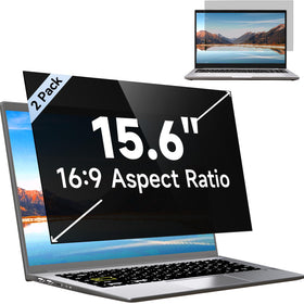 Mamol front view of 15.6-inch privacy screen packaging showing product benefit