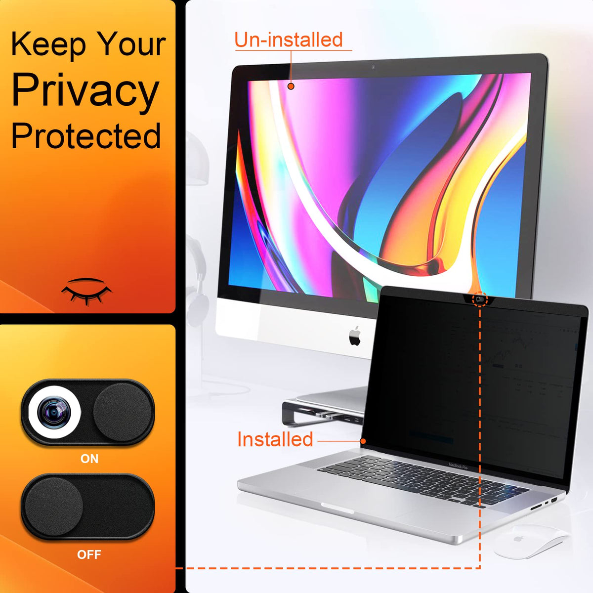 Mamol close-up magnetic frame attachment showing secure tool-free mounting
