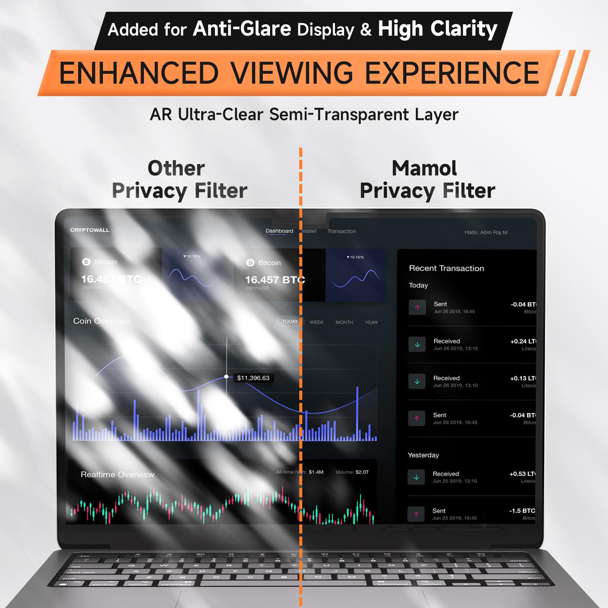 Mamol easy installation guide helps apply privacy screen quickly.
