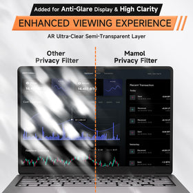 Mamol easy installation guide helps apply privacy screen quickly.