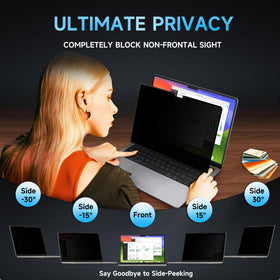Mamol privacy screen for MacBook Pro 13-inch side view privacy effect