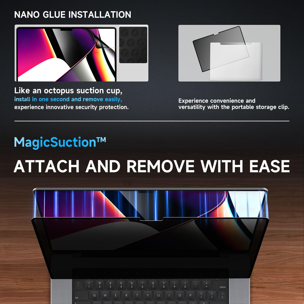 Mamol screen beside ruler to show precise fit and correct 16-inch scale compatibility