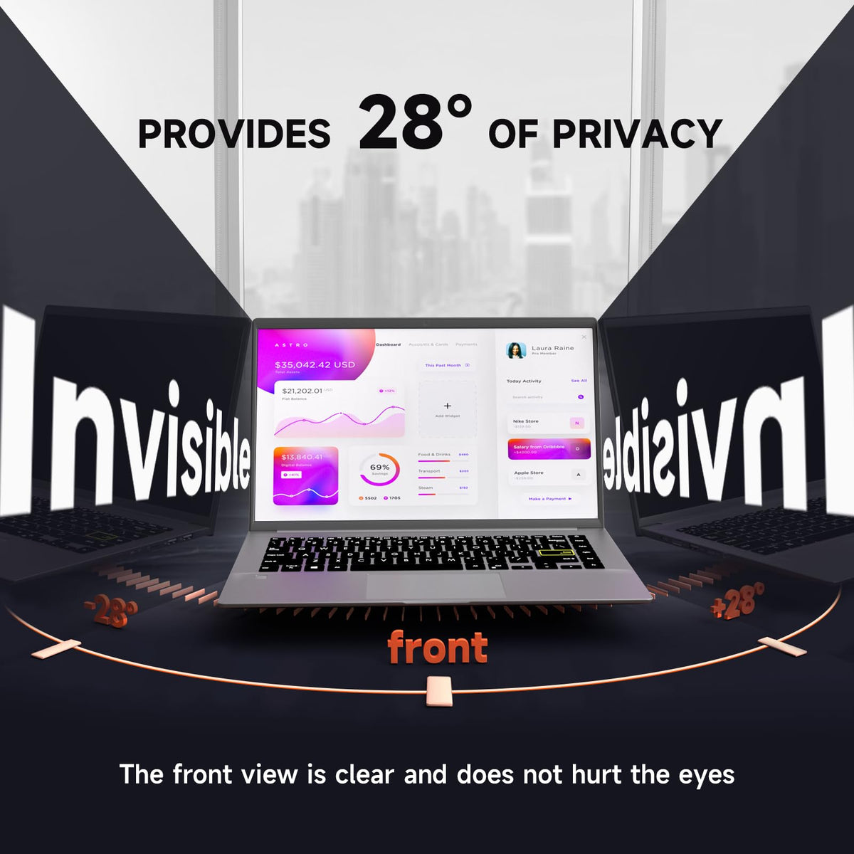 Mamol reversible matte versus glossy texture offering anti-glare or sharp clarity