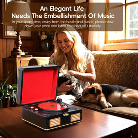 MANAYO Bluetooth CD Player demonstrating Bluetooth connection with devices.