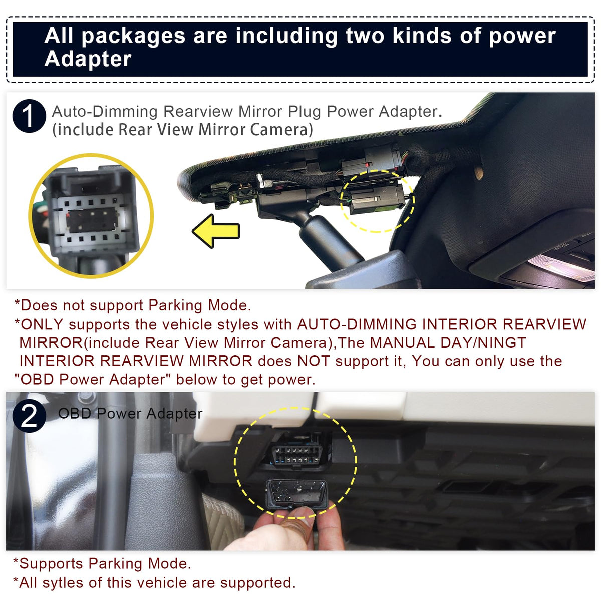 STARVIS sensor close‑up highlighting low‑light clarity of Mangoal dash cam.