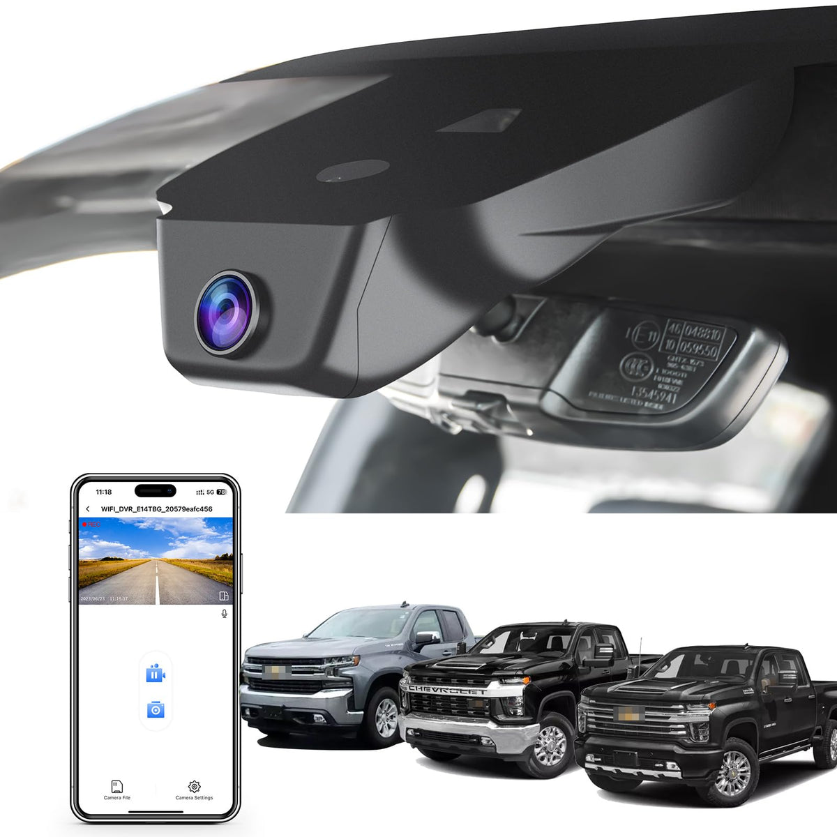 Mangoal 4K dash cam front view for crisp daytime footage and road evidence.