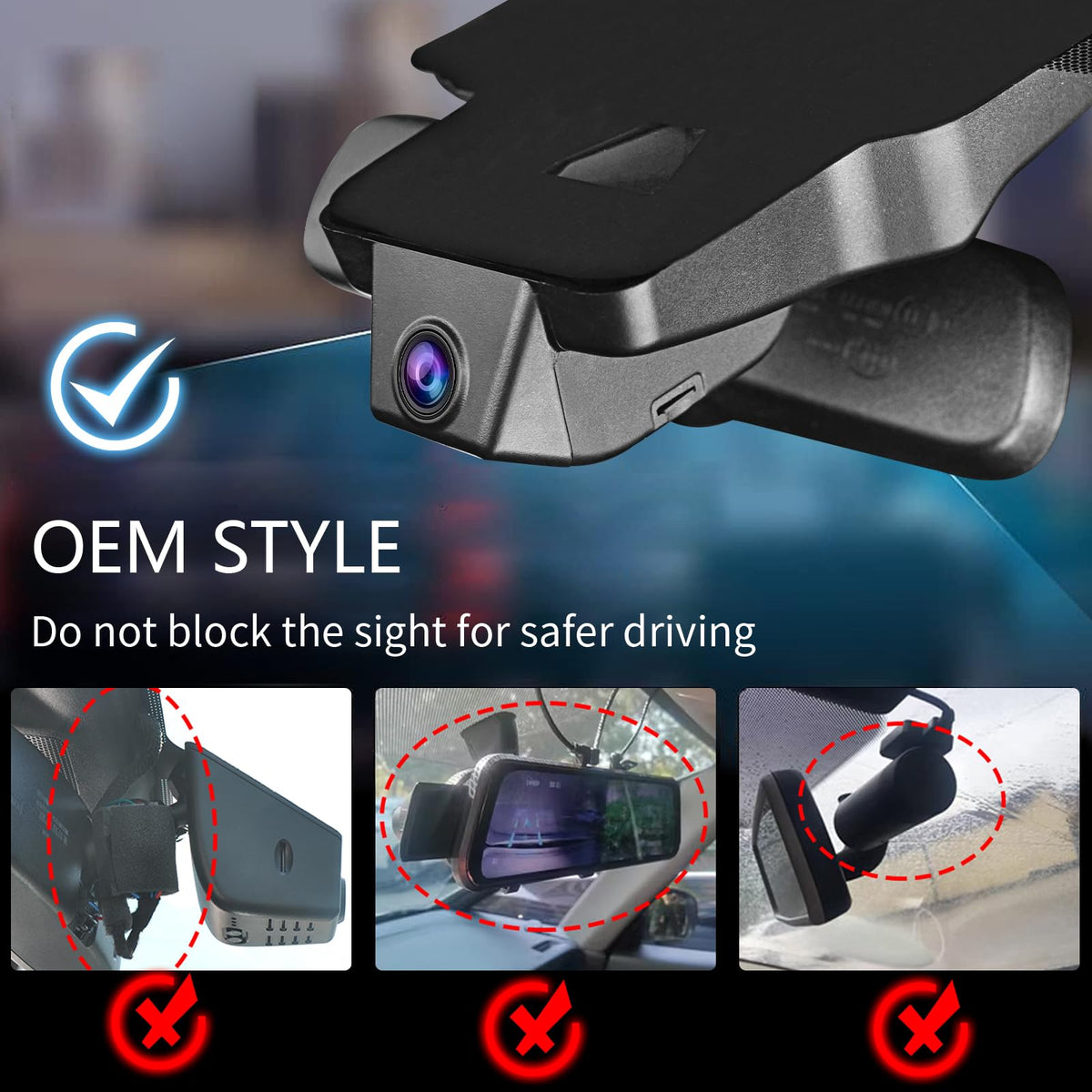 Mangoal lane-assist plug power adapter included for quick setup.