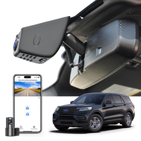 Mangoal Front 4K dash cam for Explorer with front view capture