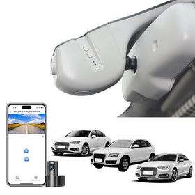 Mangoal front view 4K dash cam for Audi Model B Gray delivers clear road footage