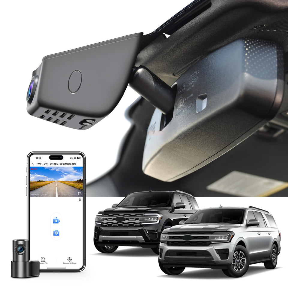 Mangoal Front 4K dash cam front camera with clear road signage
