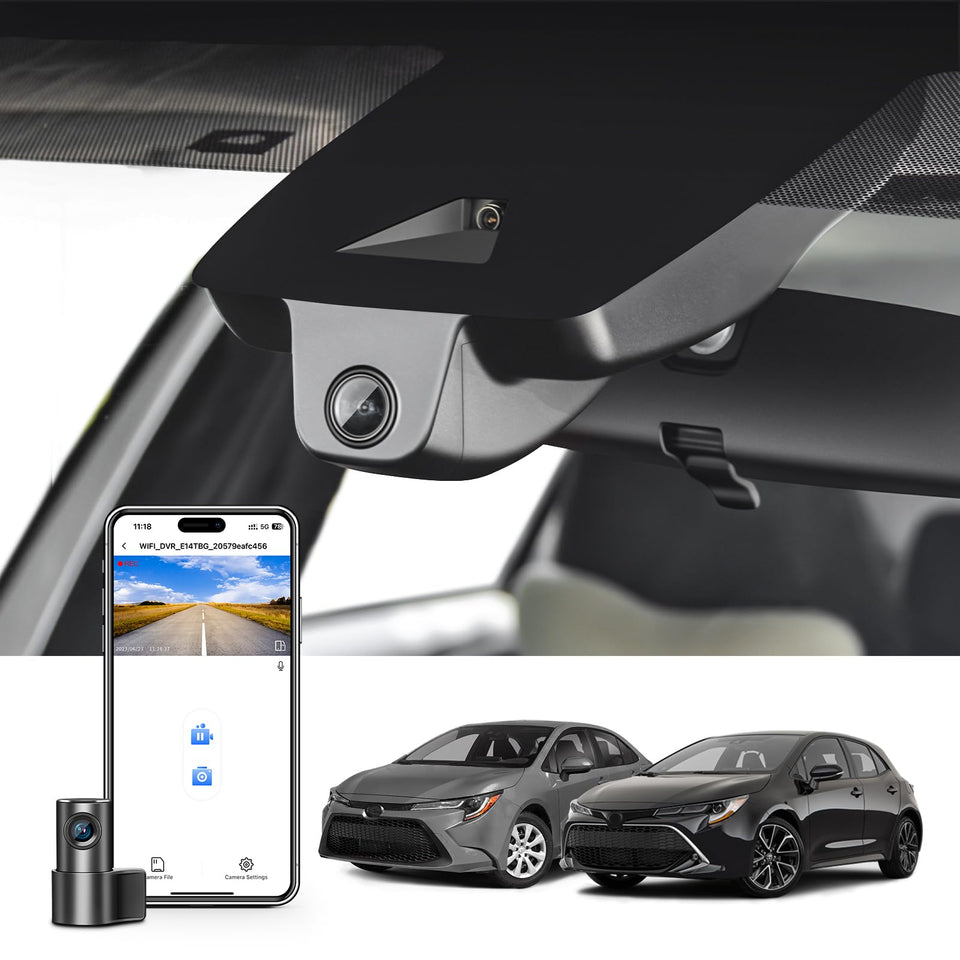 Mangoal front 4K dashcam for Corolla 2020-2022 delivering ultra-clear road footage