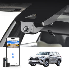 Mangoal front 4K dash cam for Toyota Highlander UX70 Gen4 with crisp road details