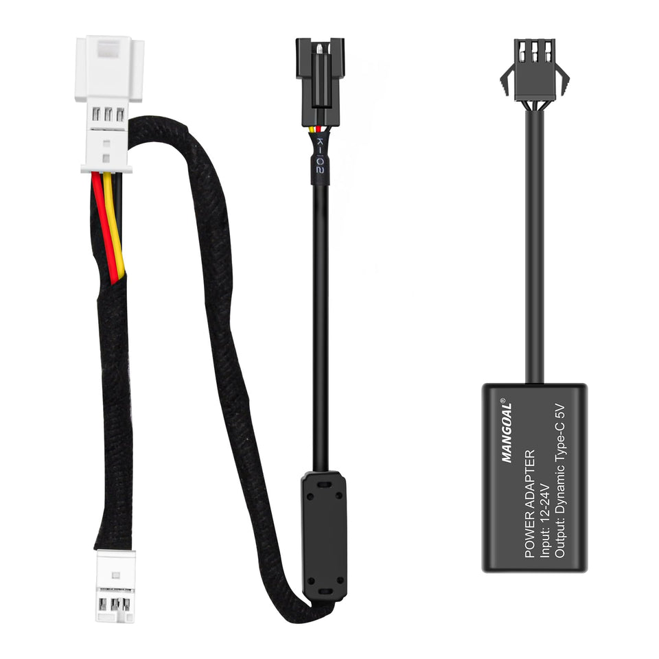 mangoal adapter plugged into mercedes 3‑pin rain sensor demonstrating clean OEM look