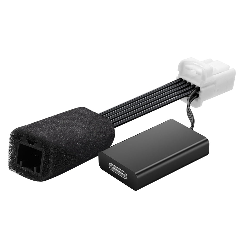 mangoal adapter plugged into rearview mirror, neat hidden dash cam power