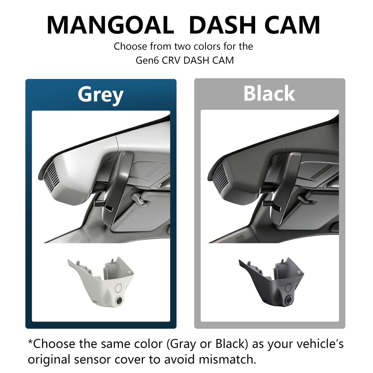 Mangoal OEM-look installation blends with Gen6 CR-V interior.