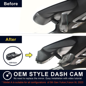 Mangoal OEM-look dashcam installation keeps wires hidden