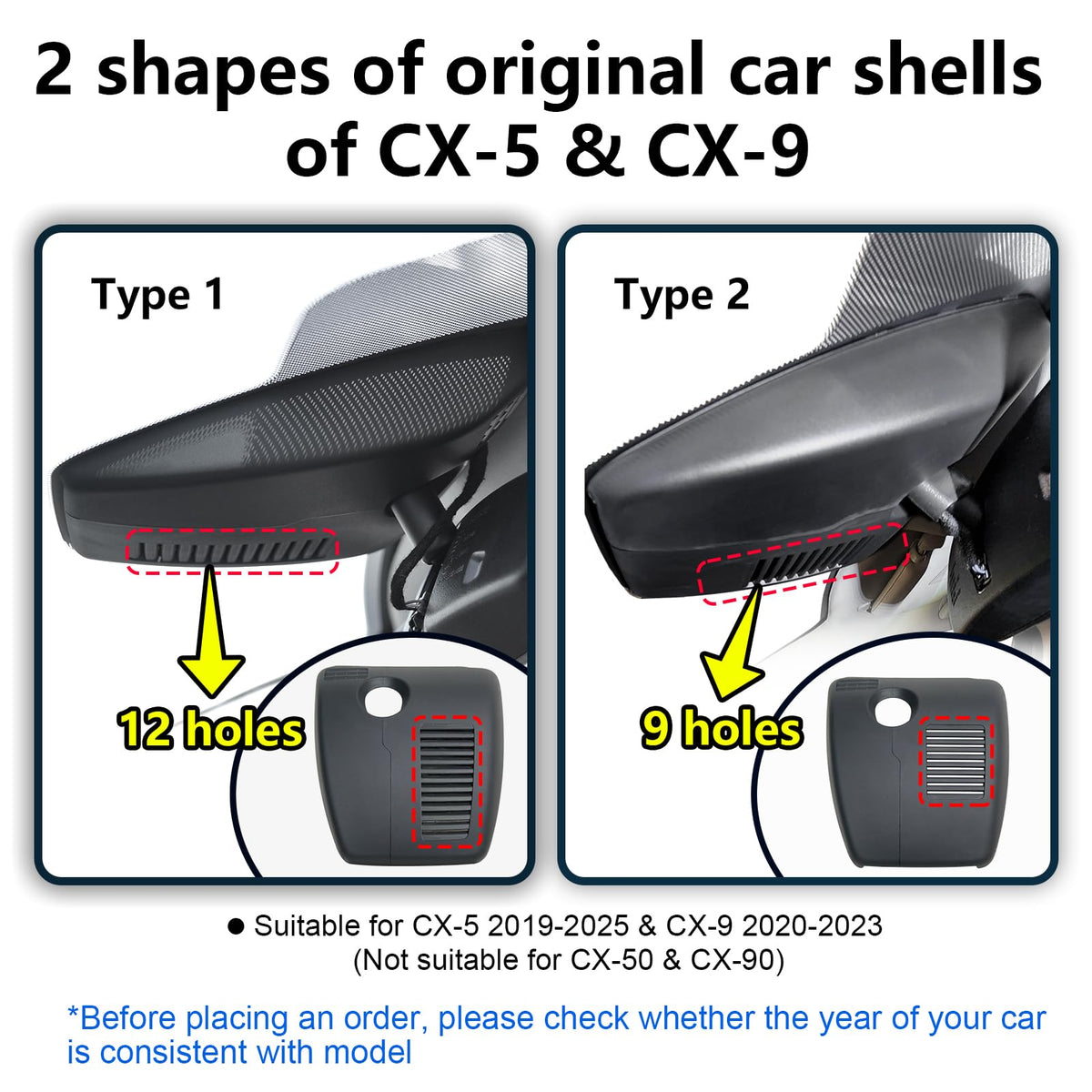 Mangoal rear 1080p dashcam with wide 140-degree view for Mazda CX-5/CX-9 recording.